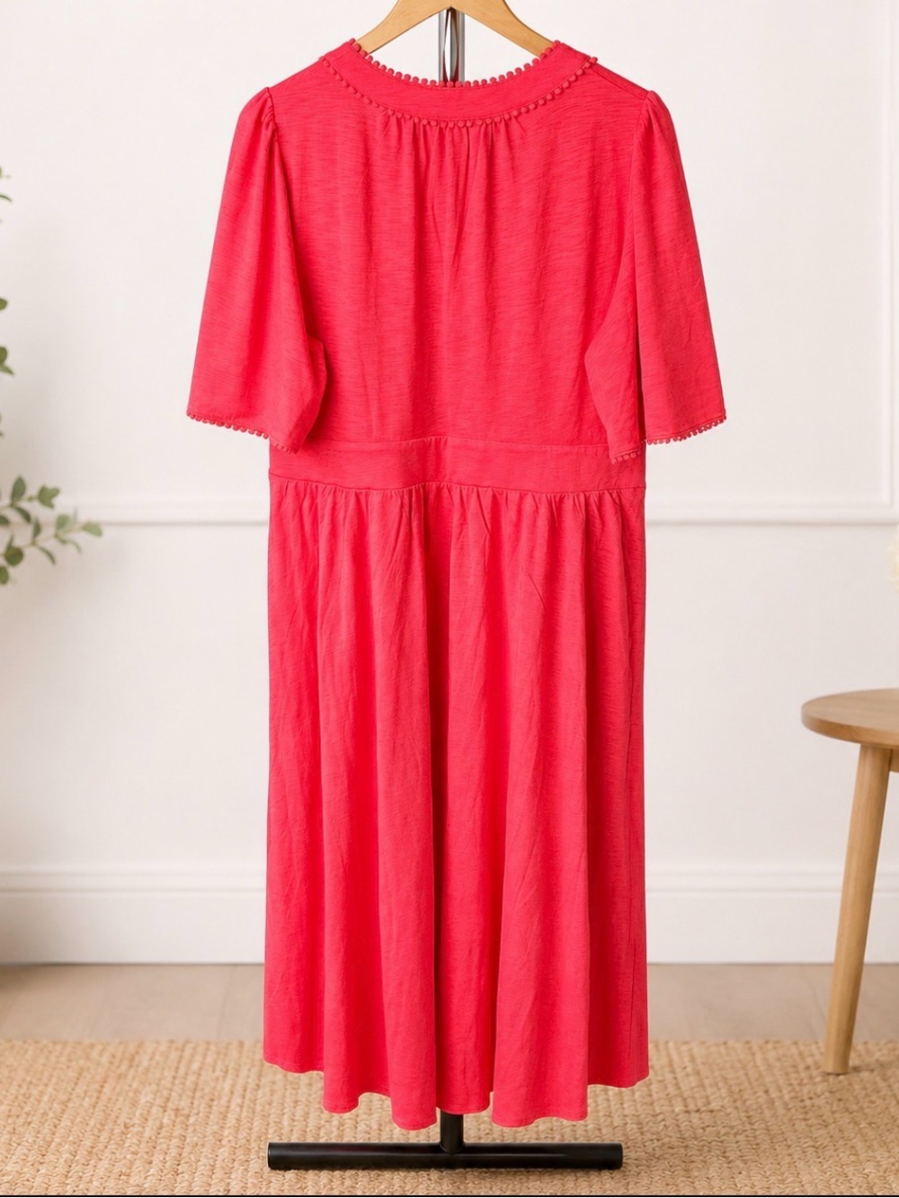 Boden Maddie Trim Jersey Dress Pink NWT Size 16-18 - Picture 3 of 9